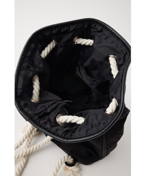 MOUSSY（マウジー）の「SOUVENIR SHOPPER POOL バッグ（バックパック/リュック・レディース・ホワイト/ブラック・FREE）」の16枚目の写真