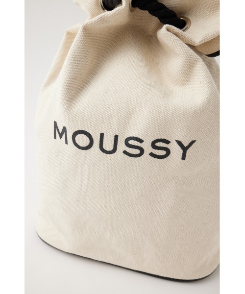MOUSSY（マウジー）の「SOUVENIR SHOPPER POOL バッグ（バックパック/リュック・レディース・ホワイト/ブラック・FREE）」の10枚目の写真