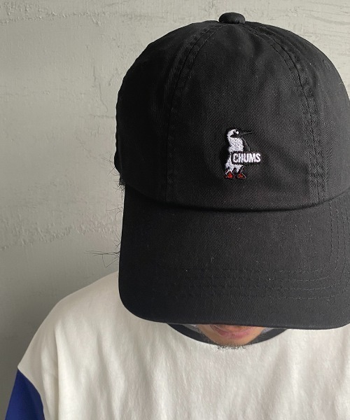 CHUMS（チャムス）の「[CHUMS/チャムス] ブービーロゴ刺繍 パイロットキャップ（キャップ・レディース・ネイビー/ベージュ/ブラック・F）」の9枚目の写真