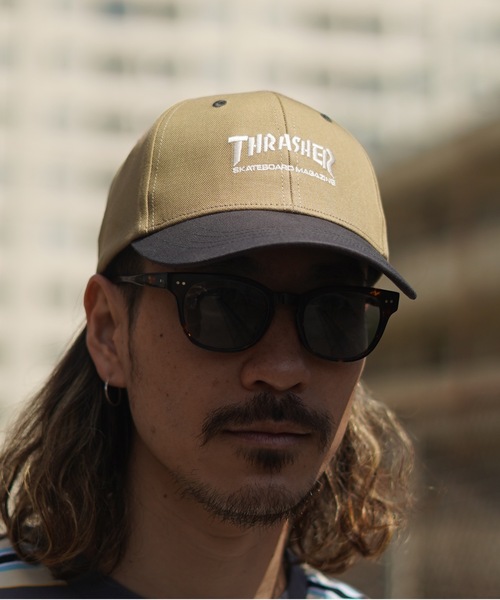 THRASHER(スラッシャー)の「MAG LOGO 2TONE 6P CAP/スラッシャー帽子(キャップ・メンズ・ネイビー/チャコール/ブラウン/カーキ・FREE)」の13枚目の写真