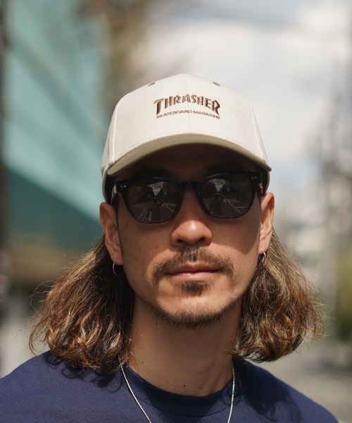 THRASHER(スラッシャー)の「MAG LOGO 2TONE 6P CAP/スラッシャー帽子(キャップ・メンズ・ネイビー/チャコール/ブラウン/カーキ・FREE)」の6枚目の写真