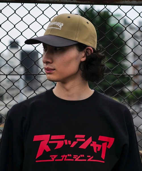 THRASHER(スラッシャー)の「MAG LOGO 2TONE 6P CAP/スラッシャー帽子(キャップ・メンズ・ネイビー/チャコール/ブラウン/カーキ・FREE)」の22枚目の写真