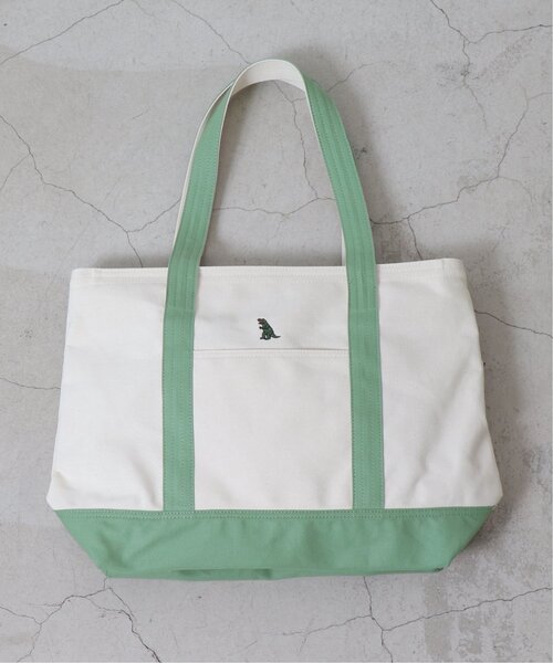 DOUBLE NAME（ダブルネーム）の「【CHEER UP】ミニ恐竜刺しゅうトートバッグ（トートバッグ・レディース・キナリ・FREE）」の3枚目の写真