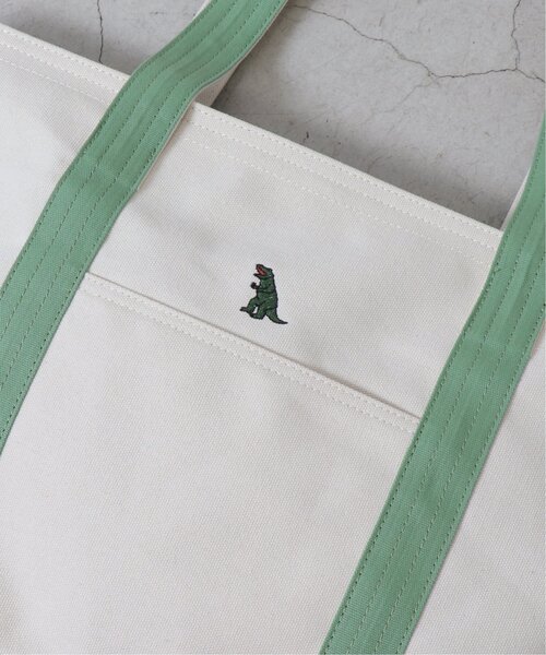 DOUBLE NAME（ダブルネーム）の「【CHEER UP】ミニ恐竜刺しゅうトートバッグ（トートバッグ・レディース・キナリ・FREE）」の8枚目の写真