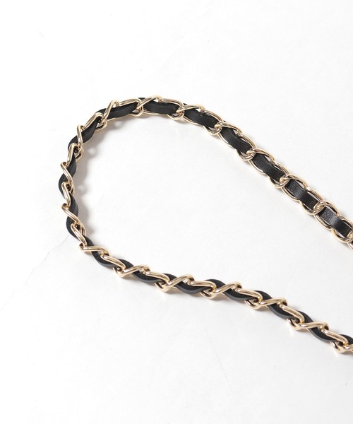 AULENTTI(オウレンティ)の「AULENTTI/オウレンティ レザーショルダーバッグ(ショルダーバッグ・レディース・ブラック/ベージュ・FREE)」の6枚目の写真