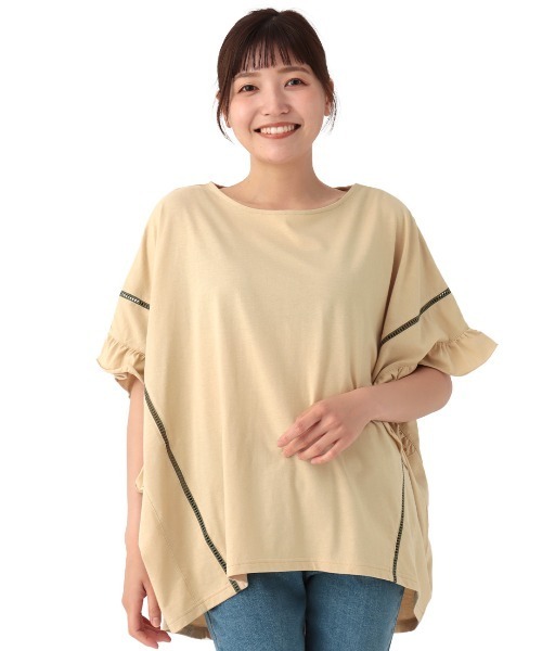 チチカカ（チチカカ）の「袖口フリルポンチョ（その他トップス・レディース・ベージュ/ネイビー/ブラウン・FREE）」の16枚目の写真