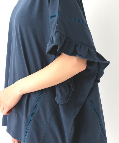 チチカカ（チチカカ）の「袖口フリルポンチョ（その他トップス・レディース・ベージュ/ネイビー/ブラウン・FREE）」の19枚目の写真