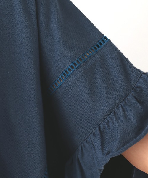 チチカカ（チチカカ）の「袖口フリルポンチョ（その他トップス・レディース・ベージュ/ネイビー/ブラウン・FREE）」の17枚目の写真