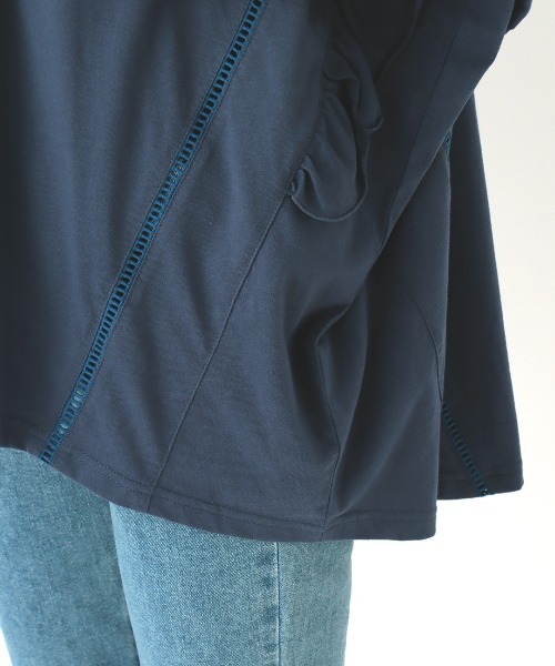 チチカカ（チチカカ）の「袖口フリルポンチョ（その他トップス・レディース・ベージュ/ネイビー/ブラウン・FREE）」の10枚目の写真