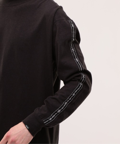 TENBOX(テンボックス)の「MANASTASH×TENBOX(マナスタッシュ×テンボックス) HEMP LS TEE ヘンプロンT(Tシャツ/カットソー・メンズ・ブラック/ホワイト・L/M/XL)」の10枚目の写真