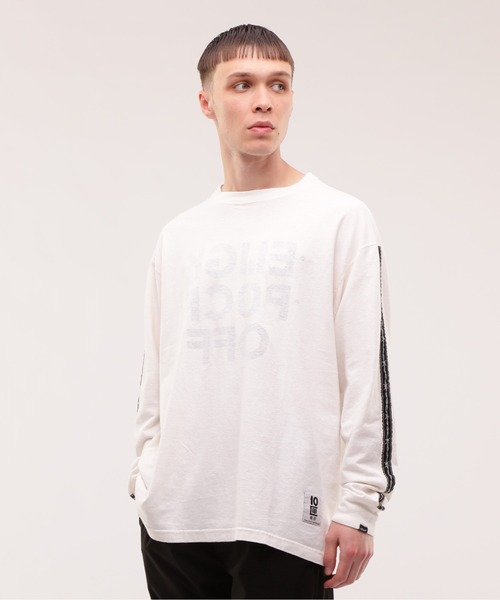 TENBOX(テンボックス)の「MANASTASH×TENBOX(マナスタッシュ×テンボックス) HEMP LS TEE ヘンプロンT(Tシャツ/カットソー・メンズ・ブラック/ホワイト・L/M/XL)」の5枚目の写真