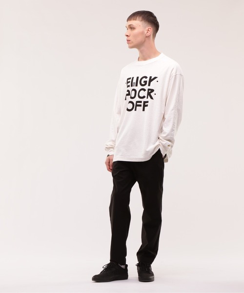 TENBOX(テンボックス)の「MANASTASH×TENBOX(マナスタッシュ×テンボックス) HEMP LS TEE ヘンプロンT(Tシャツ/カットソー・メンズ・ブラック/ホワイト・L/M/XL)」の18枚目の写真