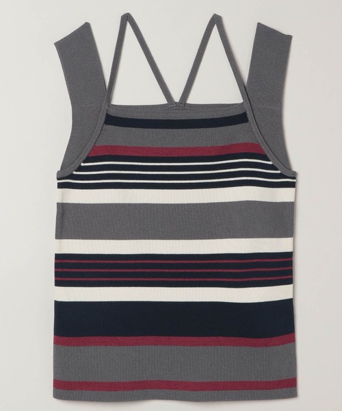 JEANASIS（ジーナシス）の「2WAYネックソウバリタンク/903971（タンクトップ・レディース・イエロー/オフホワイト/ブラック/ブラウン/ライトイエロー/レッド系その他/グレー系その他/ネイビー系/チャコールグレー/ホワイト/ダークブラウン/ピンク/ベビーピンク・FREE）」の5枚目の写真