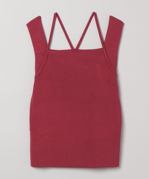 JEANASIS（ジーナシス）の「2WAYネックソウバリタンク/903971（タンクトップ・レディース・イエロー/オフホワイト/ブラック/ブラウン/ライトイエロー/レッド系その他/グレー系その他/ネイビー系/チャコールグレー/ホワイト/ダークブラウン/ピンク/ベビーピンク・FREE）」の13枚目の写真