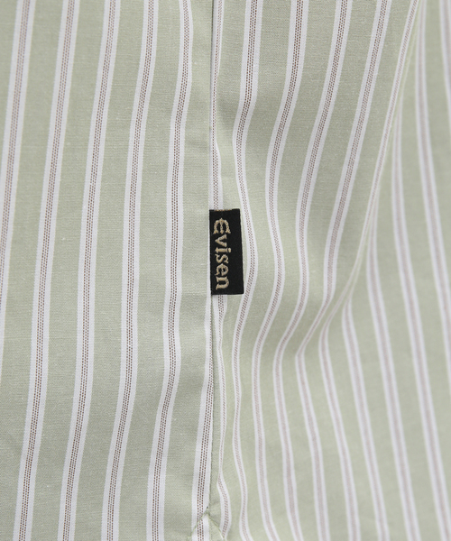 トップス EVISEN WILLIAM STRIPED SHIRT EVISEN / エビセン】WILLIAM STRIPED SHIRT（シャツ/ブラウス