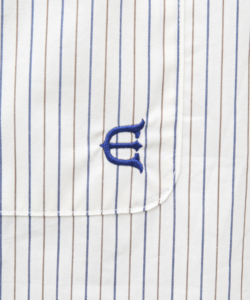 トップス EVISEN WILLIAM STRIPED SHIRT EVISEN / エビセン】WILLIAM STRIPED SHIRT（シャツ/ブラウス