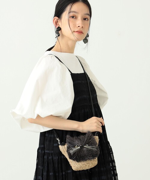 CAROLINA GLASER（カロリナ グレイサー）の「BAGMATI × CAROLINA GLASER /  CAT2way BAG（ショルダーバッグ・レディース・ベージュ・ONE SIZE）」の2枚目の写真