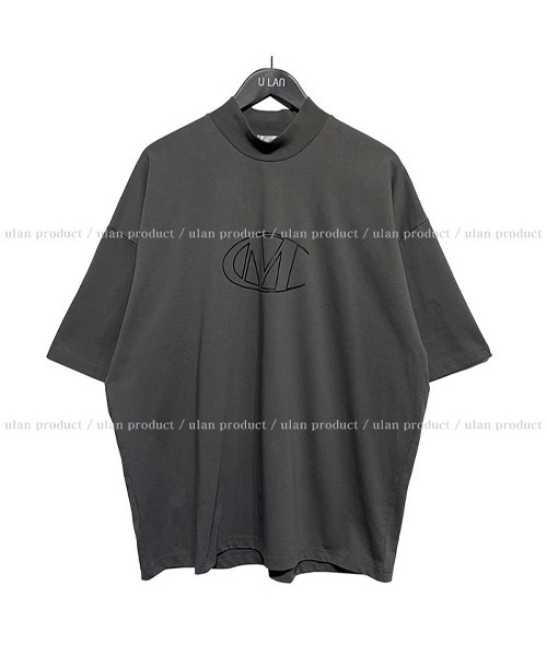 U LAN(ユーラン)の「ULAN MCハーフネックオーバー半袖Tシャツ(Tシャツ/カットソー・レディース・チャコールグレー/ブラック・FREE)」の15枚目の写真