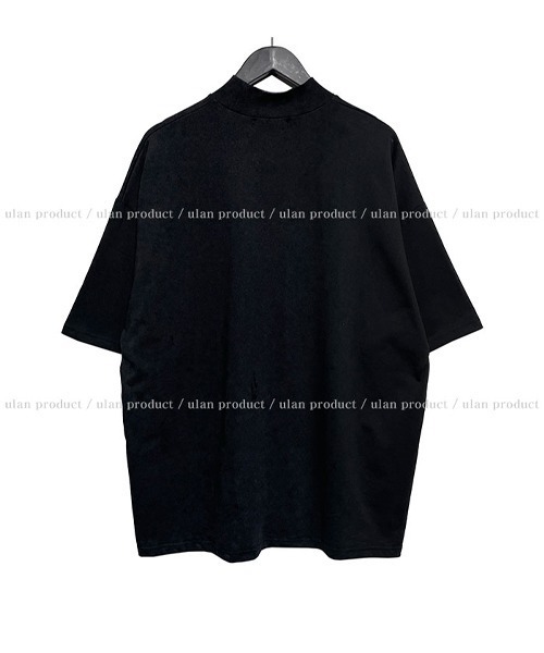 U LAN(ユーラン)の「ULAN MCハーフネックオーバー半袖Tシャツ(Tシャツ/カットソー・レディース・チャコールグレー/ブラック・FREE)」の18枚目の写真