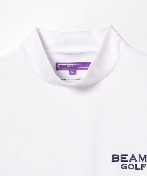 BEAMS GOLF PURPLE LABEL モックネックニット 白　Lサイズ BEAMS GOLF（ビームス ゴルフ）PURPLE LABEL / スフィダンテ