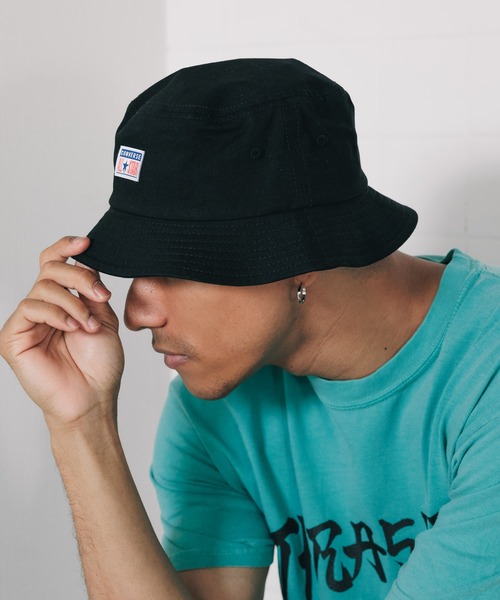 CONVERSE(コンバース)の「CONVERSE/コンバース CNM COLOR 6P HAT バケットハット ワンポイント ロゴ(ハット・メンズ・ブラック/ベージュ・58)」の10枚目の写真