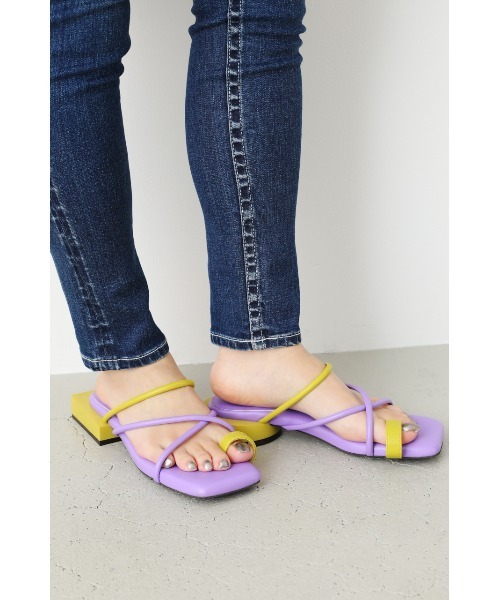 RODEO CROWNS WIDE BOWL(ロデオクラウンズワイドボウル)の「SLIM STRAP SANDAL(サンダル・レディース・ピンク系その他/ブラック系その他/ブルー系その他・LARGE/MEDIUM)」の16枚目の写真