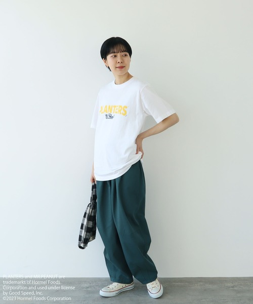 PAR ICI（パーリッシィ）の「PLANTERS Tシャツ（Tシャツ/カットソー・レディース・グレー/ホワイト・FREE）」の6枚目の写真