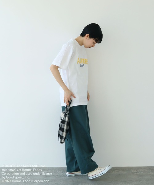 PAR ICI（パーリッシィ）の「PLANTERS Tシャツ（Tシャツ/カットソー・レディース・グレー/ホワイト・FREE）」の12枚目の写真