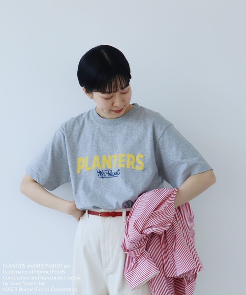 PAR ICI（パーリッシィ）の「PLANTERS Tシャツ（Tシャツ/カットソー・レディース・グレー/ホワイト・FREE）」の4枚目の写真