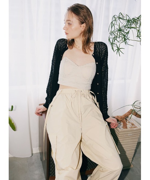 COEL（コエル）の「チュールブラトップ（その他トップス・レディース・ベージュ/ブラック・38/36）」の7枚目の写真