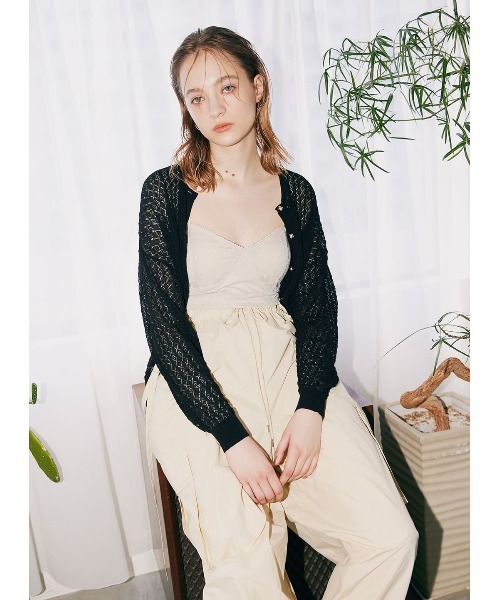 COEL（コエル）の「チュールブラトップ（その他トップス・レディース・ベージュ/ブラック・38/36）」の4枚目の写真