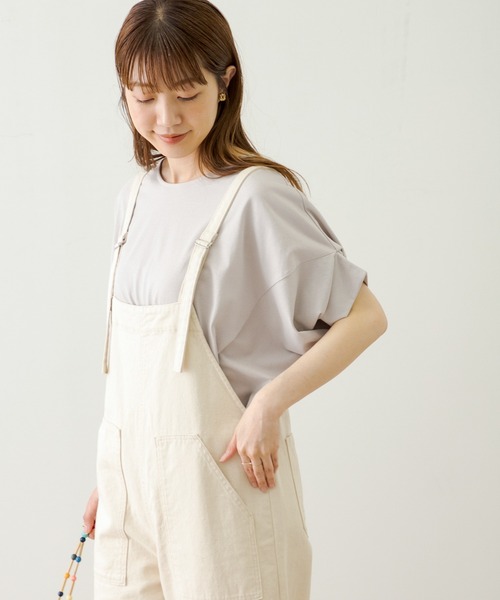 URBAN RESEARCH Sonny Label（アーバンリサーチサニーレーベル）の「『吸水速乾/UVカット』クールタッチドルマンプルオーバー（Tシャツ/カットソー・レディース・ブラック/オフホワイト/ライトグレー・FREE）」の21枚目の写真