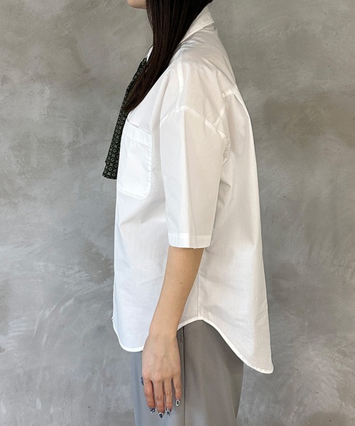 kutir(クティール)の「スカーフ付きシャツ(シャツ/ブラウス・レディース・ブラウン/グリーン/ネイビー・FREE)」の20枚目の写真