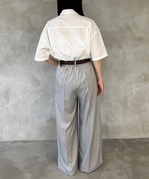 kutir(クティール)の「スカーフ付きシャツ(シャツ/ブラウス・レディース・ブラウン/グリーン/ネイビー・FREE)」の7枚目の写真