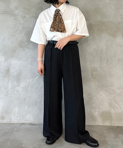 kutir(クティール)の「スカーフ付きシャツ(シャツ/ブラウス・レディース・ブラウン/グリーン/ネイビー・FREE)」の11枚目の写真