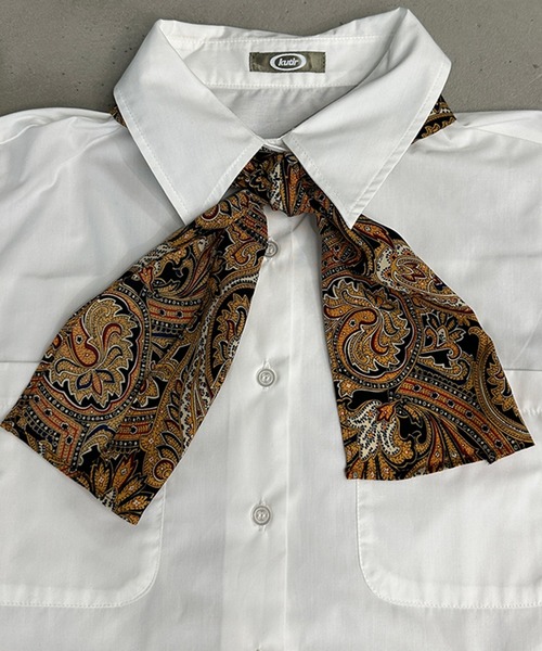 kutir(クティール)の「スカーフ付きシャツ(シャツ/ブラウス・レディース・ブラウン/グリーン/ネイビー・FREE)」の18枚目の写真