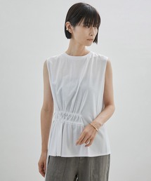 ペプラムノースリーブTシャツ
