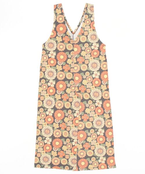 新品 IENA レトロフラワー オールインワン Vネック　ワイドパンツ　春夏 新品 IENA レトロフラワー オールインワン Vネック ワイドパンツ
