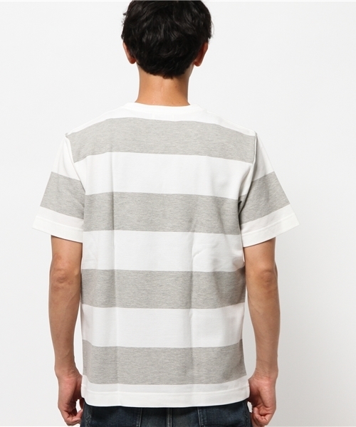 OUTLET（アウトレット）の「【Ciaopanic】鹿子ボーダーBIGPTTee（Tシャツ/カットソー・メンズ・グレー・MEDIUM）」の4枚目の写真