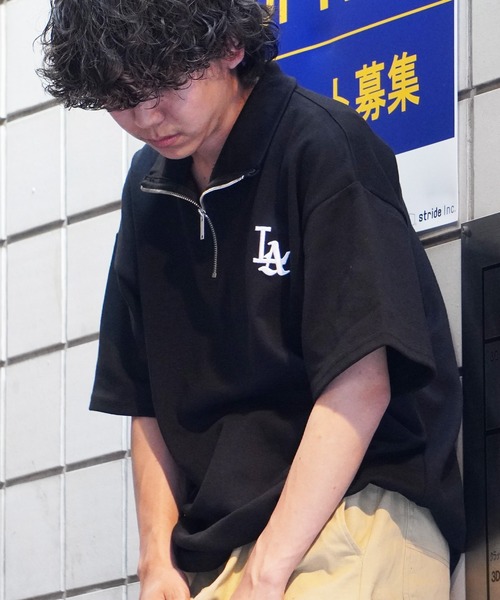 STAYGOLD】LA ハーフジップ Tシャツ / LA half-zip T-shirt（T
