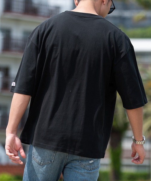 JEMORGAN(ジェーイーモーガン)の「『JEMORGAN LONG JOHNS/ジェーイーモーガンロングジョーンズ』半袖BIGTEE【+】(Tシャツ/カットソー・メンズ・ネイビー/ブラック/ライトグレー/サンドベージュ/グリーン/オフホワイト/グレー系1/サーモンピンク/カーキ/ベージュ・XL/L/M)」の12枚目の写真