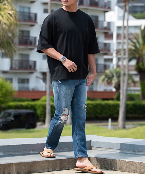 JEMORGAN(ジェーイーモーガン)の「『JEMORGAN LONG JOHNS/ジェーイーモーガンロングジョーンズ』半袖BIGTEE【+】(Tシャツ/カットソー・メンズ・ネイビー/ブラック/ライトグレー/サンドベージュ/グリーン/オフホワイト/グレー系1/サーモンピンク/カーキ/ベージュ・XL/L/M)」の15枚目の写真