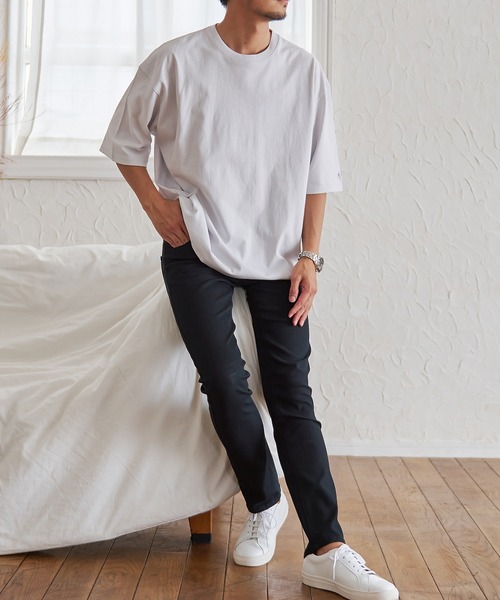 JEMORGAN(ジェーイーモーガン)の「『JEMORGAN LONG JOHNS/ジェーイーモーガンロングジョーンズ』半袖BIGTEE【+】(Tシャツ/カットソー・メンズ・ネイビー/ブラック/ライトグレー/サンドベージュ/グリーン/オフホワイト/グレー系1/サーモンピンク/カーキ/ベージュ・XL/L/M)」の17枚目の写真