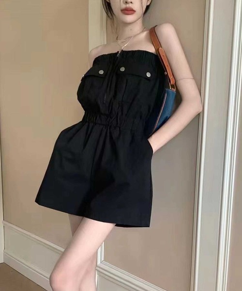 SPIGA（スピーガ）の「ﾐﾘﾀﾘｰﾍﾞｱｵｰﾙｲﾝﾜﾝ（つなぎ/オールインワン・レディース・グレー/ブラック・FREE）」の10枚目の写真