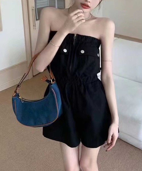 SPIGA（スピーガ）の「ﾐﾘﾀﾘｰﾍﾞｱｵｰﾙｲﾝﾜﾝ（つなぎ/オールインワン・レディース・グレー/ブラック・FREE）」の3枚目の写真