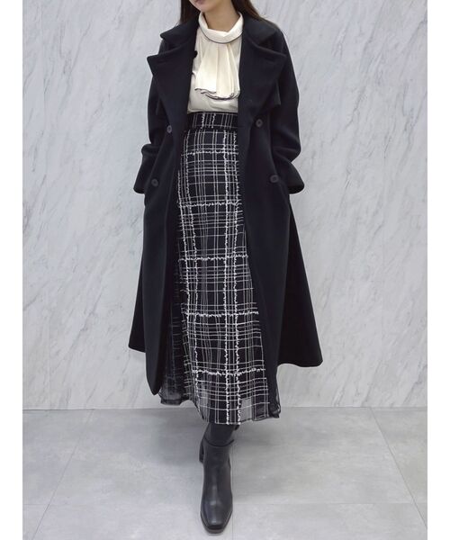 dazzlin（ダズリン）の「プリーツタイパイピングブラウス（シャツ/ブラウス・レディース・ブラック/ピンク/アイボリー・FREE）」の21枚目の写真