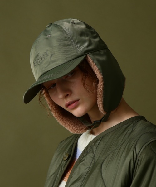 AVIREX（アヴィレックス）の「【直営店限定】BOA FLIGHT CAP/ ボアフライトキャップ（キャップ・レディース・ブラック/オリーブ・FREE）」の7枚目の写真