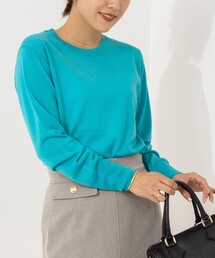 《手洗い可能》エタニティアンチピリングクルーネックプルオーバーニット