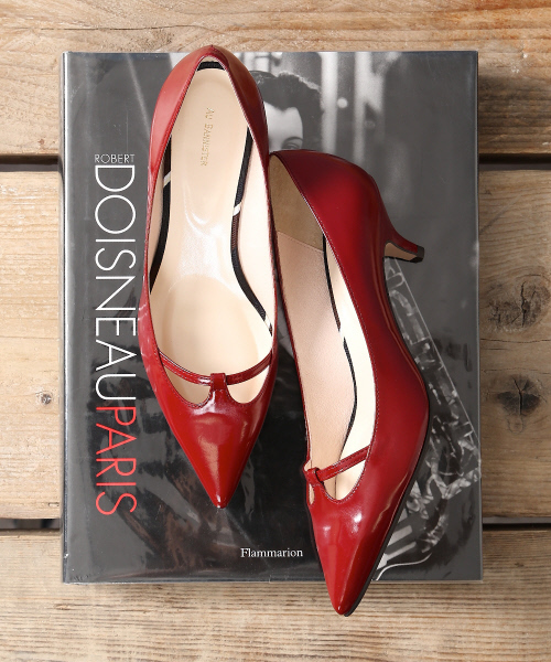 alfredoBANNISTER LADY`S（アルフレッドバニスターレディース）の「【Oggi 12月号掲載】AU/ストラップミドルヒールパンプス（パンプス・レディース・レッド/グリーン/ブラック/ブロンズ・35/38/36/37/39）」の3枚目の写真