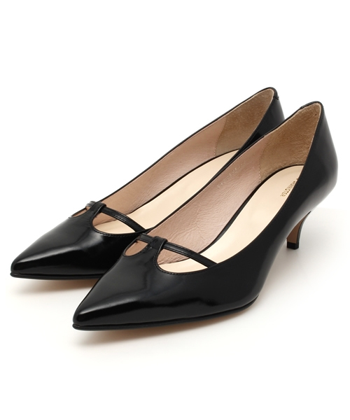 alfredoBANNISTER LADY`S（アルフレッドバニスターレディース）の「【Oggi 12月号掲載】AU/ストラップミドルヒールパンプス（パンプス・レディース・レッド/グリーン/ブラック/ブロンズ・35/38/36/37/39）」の2枚目の写真